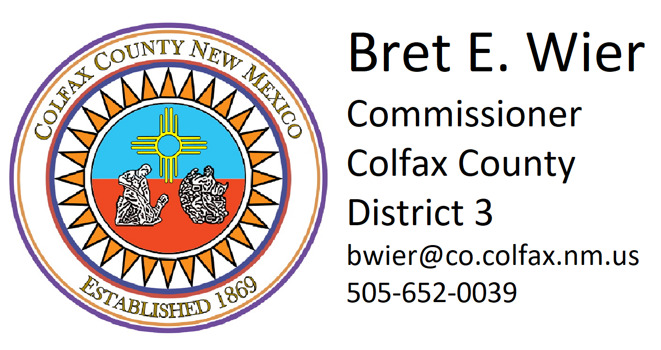 Bret E. Wier, Colfax County Commissioner